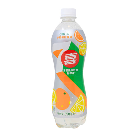 7up Orange & Lemon (China) - 550mL-7up-Orange Soda-Chinese Snacks