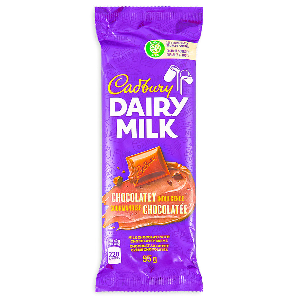 Cadbury Dairy Milk Chocolatey Indulgence Bars - 95g