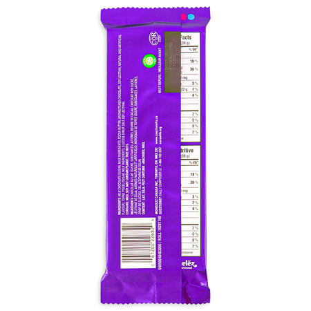 Cadbury Dairy Milk Toffee Bar - 100g Nutrition Facts Ingredients