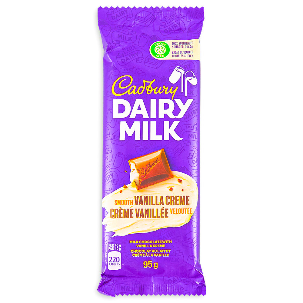 Cadbury Dairy Milk Smooth Vanilla Creme Bar - 95g