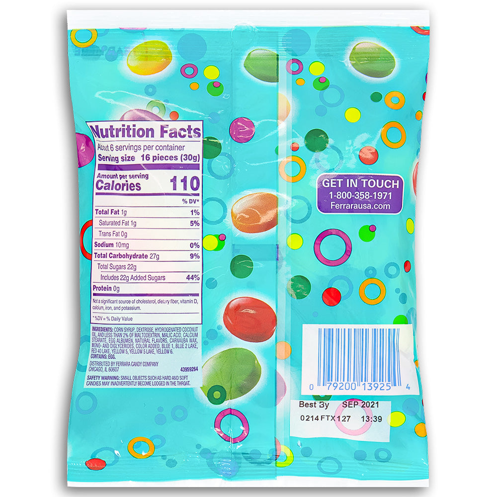 Chewy Spree Candy - 7 oz Nutrition Facts Ingredients