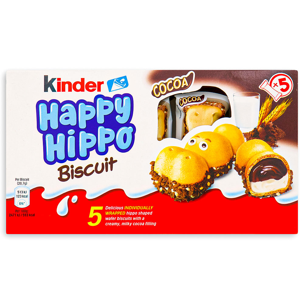 Kinder Happy Hippo Cocoa Cream 5 Pack UK - 105g