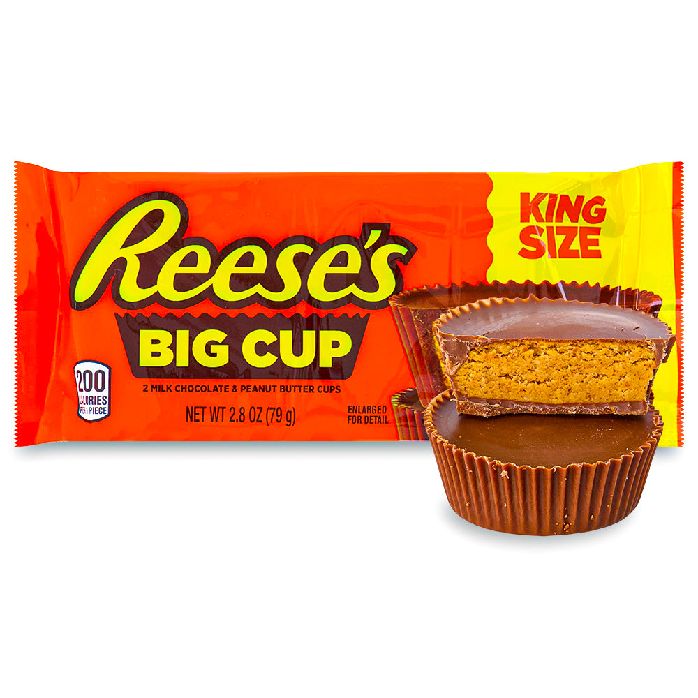 Reese Big Cup King Size - 79g, Reese Big Cup King Size, Peanut Butter Cup, Colossal Candy, Creamy Peanut Butter, Milk Chocolate Coating, Whimsical Treat, Peanut Butter Bliss, Candy Delight, Sweet Indulgence, King-Sized Joy, reeses peanut butter cups, reeses chocolate, reeses cups, reeses peanut cups