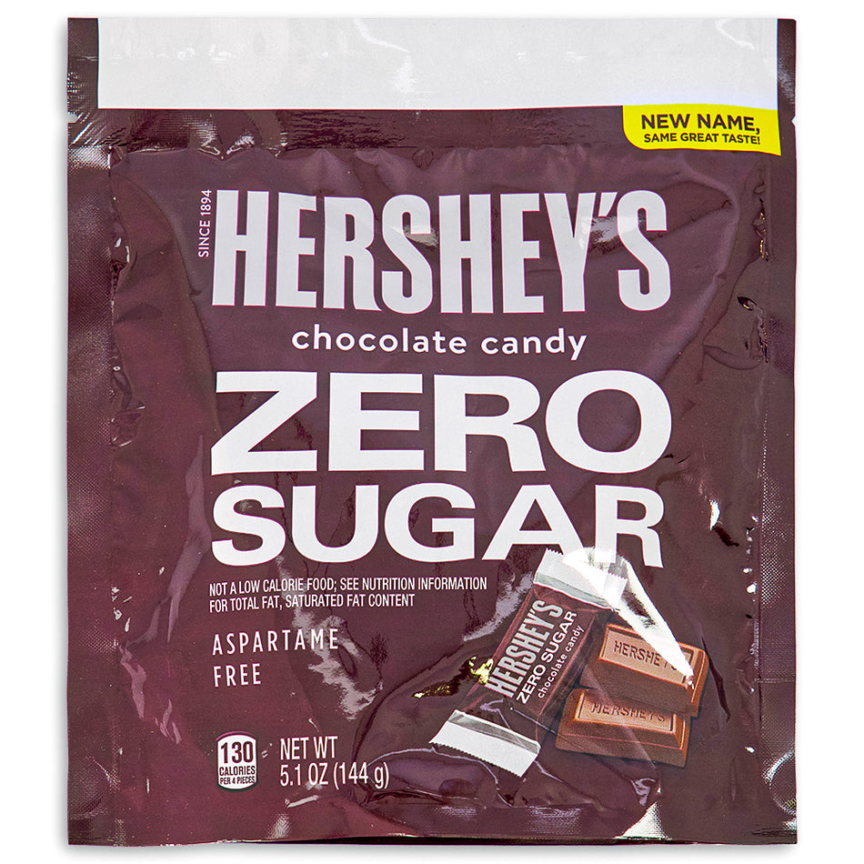 Hershey's Zero Sugar Milk Chocolate Pouch - 5.1oz-Hershey's zero sugar-milk chocolate-sugar free chocolate