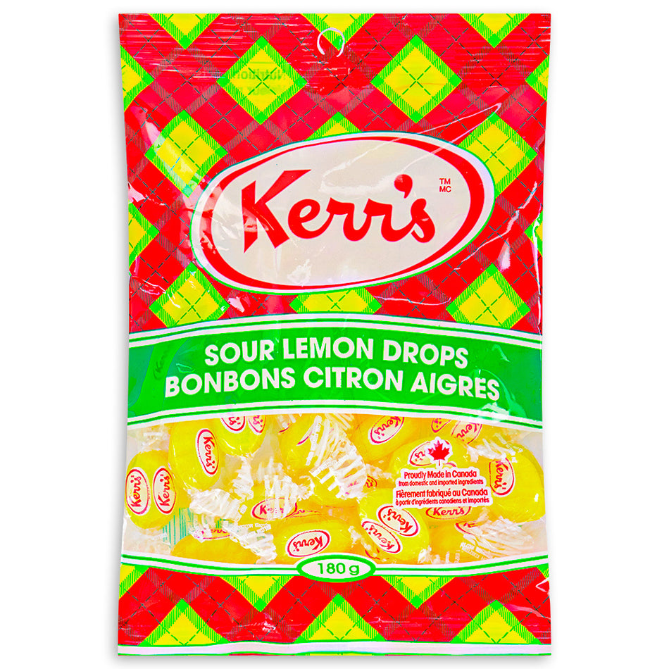 Kerr's Classic Tartan Sour Lemon Drops - 180g