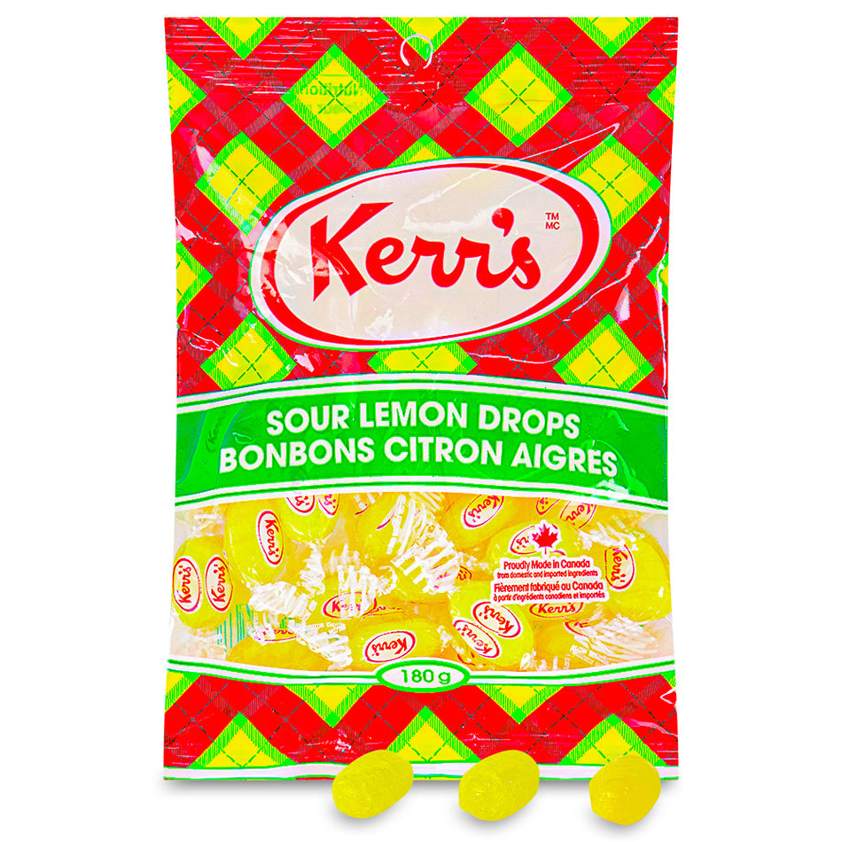 Kerr's Classic Tartan Sour Lemon Drops - 180g