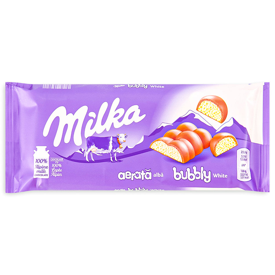 Milka Bubbly White Chocolate Bar