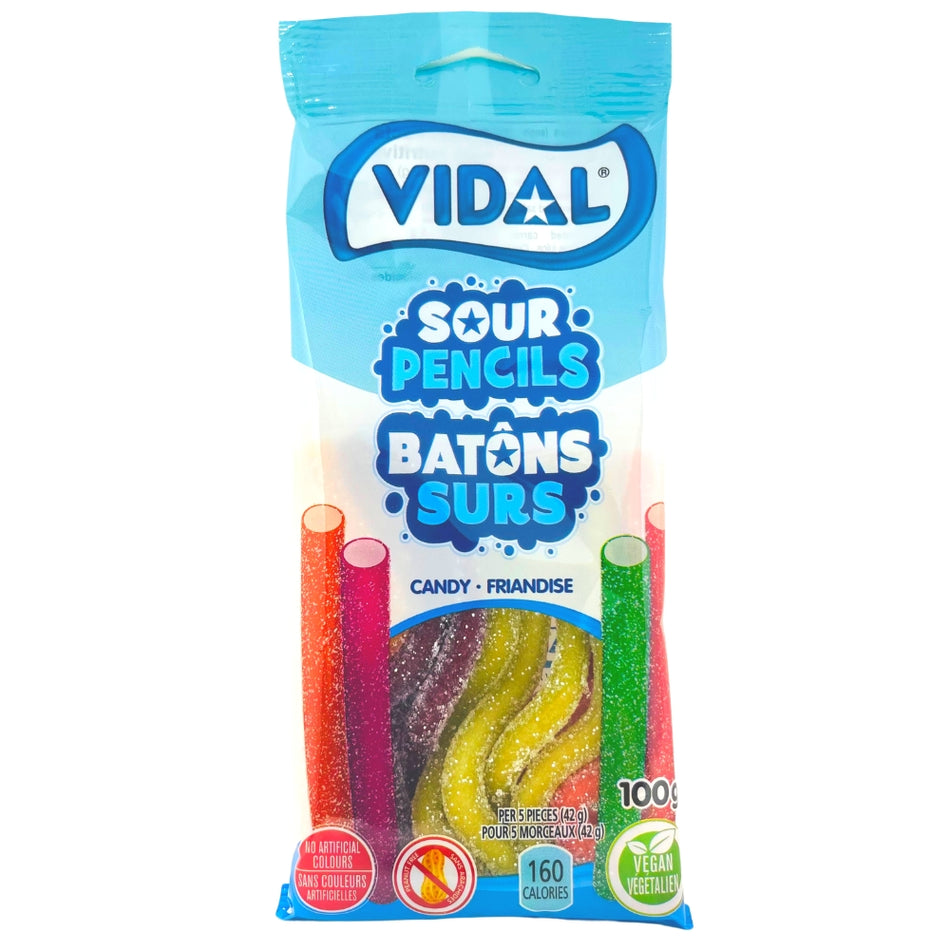 Vidal Sour Pencils Candy - 100g