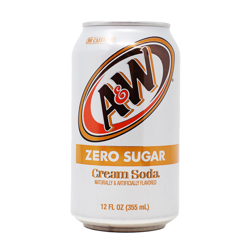 A&W Zero Sugar Cream Soda - 355mL