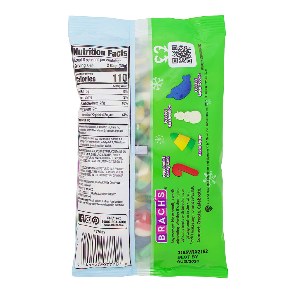 Elf Mellowcreme Candy - 8oz Nutrition Facts Ingredients -Christmas Candy - Stocking Stuffers