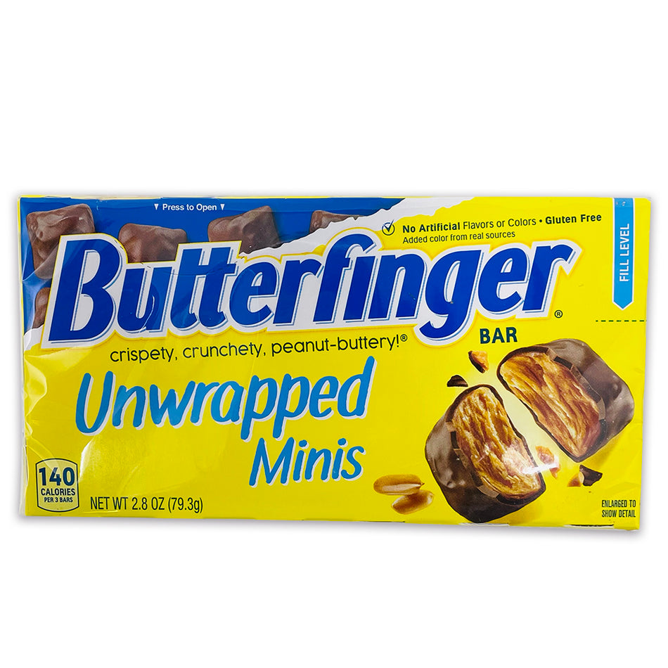 Butterfinger Unwrapped Minis Candy Theatre Pack-Butterfinger-peanut butter chocolate