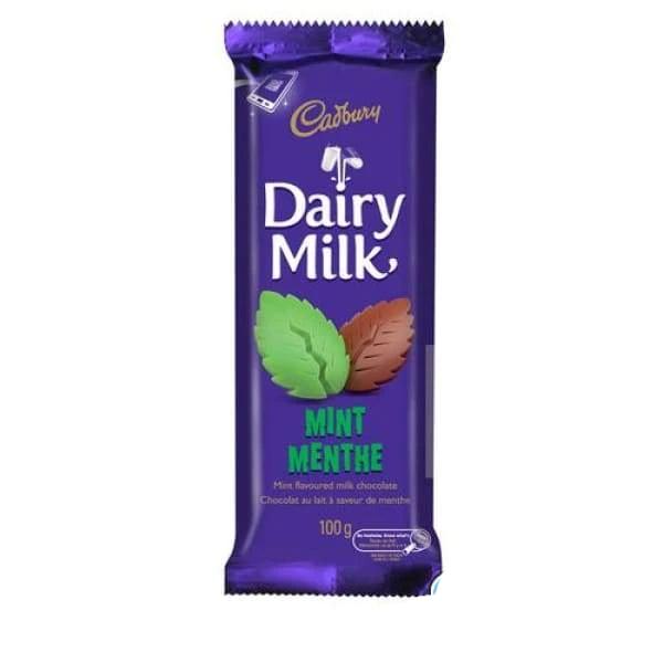 Cadbury Dairy Milk Mint Bars - 100g.