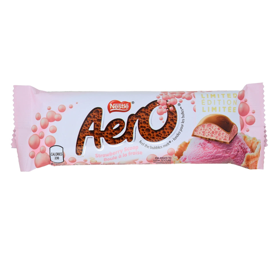 Aero Strawberry Scoop - 42g-Aero Chocolate-Chocolate Strawberries-Milk Chocolate