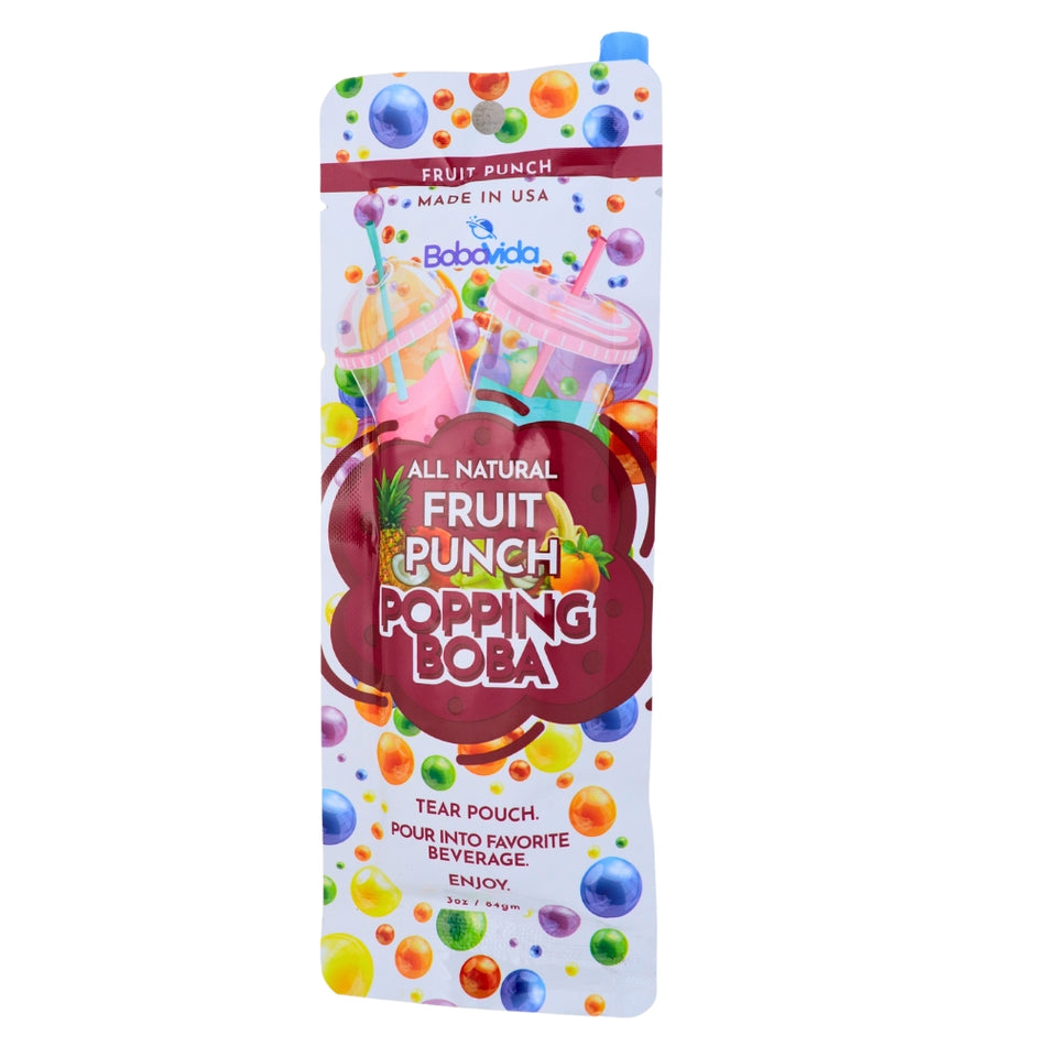 Boba Vida Fruit Punch - 3oz-Popping Boba-Fruit Punch-Fruity Candy