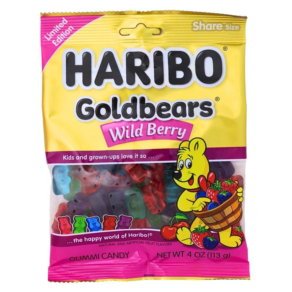 Haribo Wildberry - 4oz -Haribo Berries - Fruit Candy