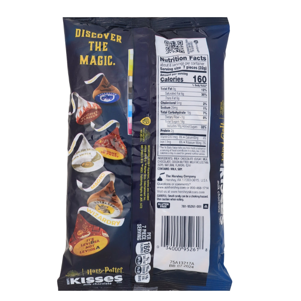 Harry Potter Hershey's Kisses  - 9.5oz. Nutrition Facts Ingredients -Harry Potter Candy - Kisses Chocolate - Hershey’s Kisses