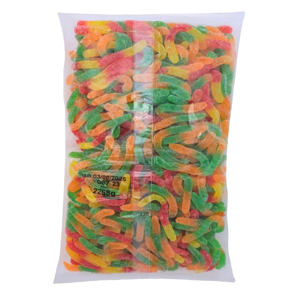 Kervan Sour Worms Gummy Candy-5 lbs.