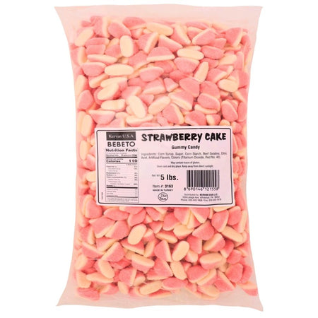 Kervan Strawberry Cake Gummy Candy-5 lbs-Bulk Candy-Gummy Candy-Gummies-Strawberry Candy-Strawberry Cake