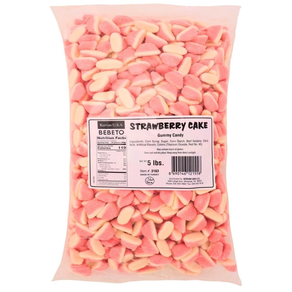 Kervan Strawberry Cake Gummy Candy-5 lbs