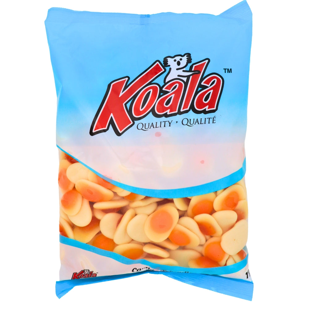 Koala Fried Eggs Candies 1 kg Front, gummie candy, gummy candy, fun gummies, soft gummies, fruity gummies, soft gummy, bulk candy, bulk gummies