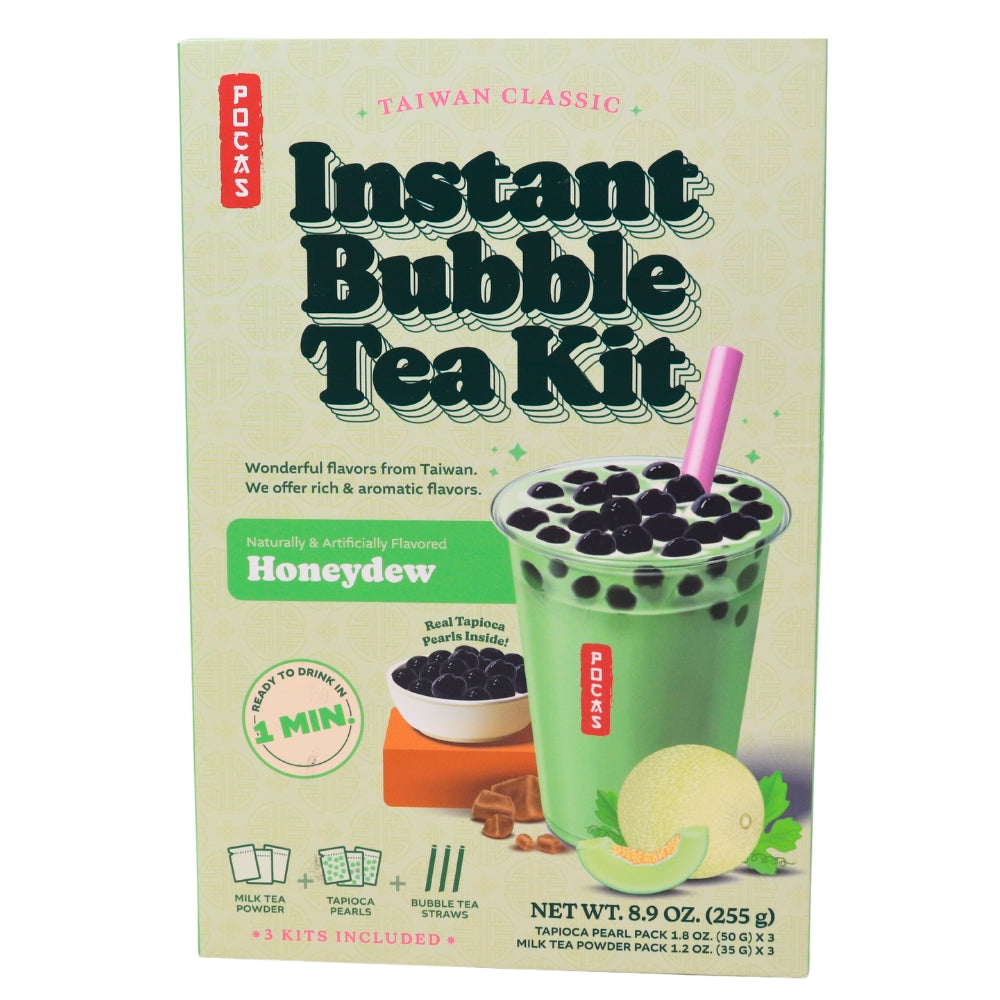 Pocas DIY Bubble Tea Kit Honeydew 3 Pack -  9oz