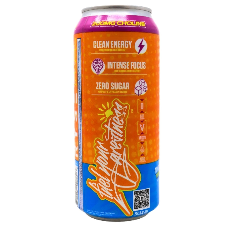 Ryse Energy Drink Sunny D - 473mL Nutrition Facts Ingredients