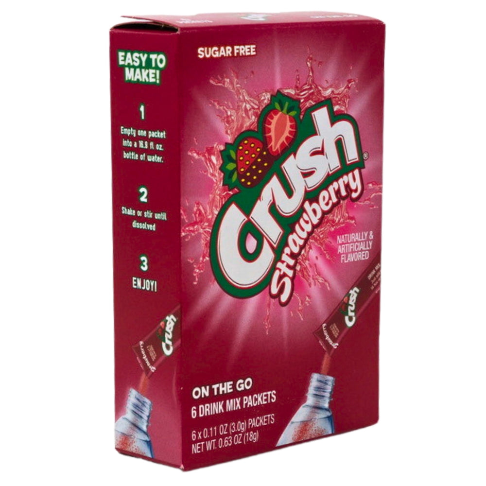 Crush Singles to Go Strawberry Drink Mix - 18g