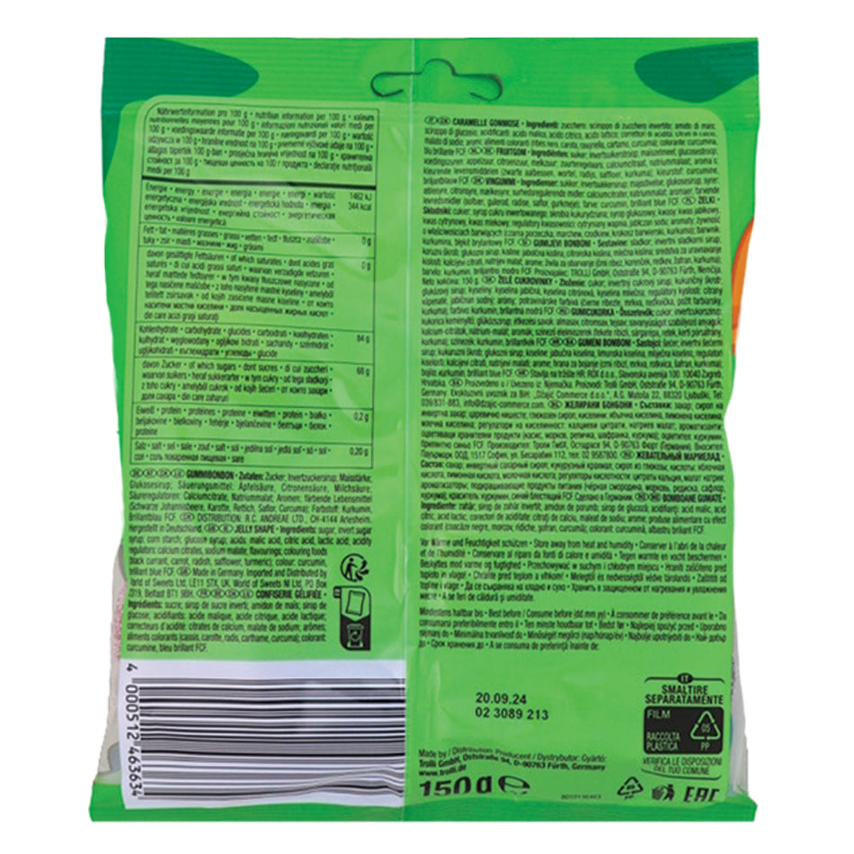 Trolli Dino Rex - 150g (Germany) Nutrition Facts Ingredients -Dinosaur Gummies