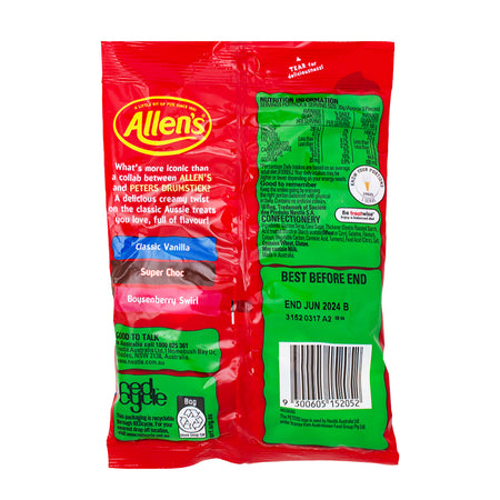 Allen's Drumstick Ice Cream Gummies (Aus) - 170g Nutrition Facts Ingredients