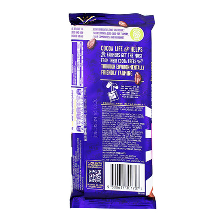 Australia Cadbury Dairy Milk Marvellous Creations w/ Jelly Popping Candy - 190g (Aus) Nutrition Facts Ingredients