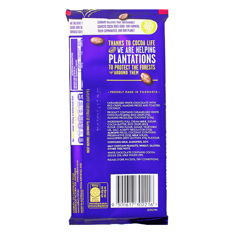 Cadbury Caramilk Slices Hedgehog (Aus) - 165g  Nutrition Facts Ingredients