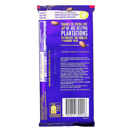 Cadbury Caramilk Slices Hedgehog (Aus) - 165g  Nutrition Facts Ingredients