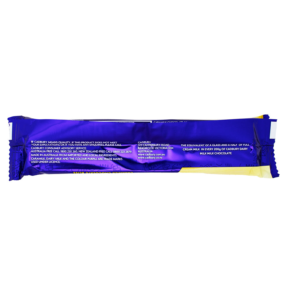 Australian Cadbury Twirl Caramilk - 39g Nutrition Facts Ingredients