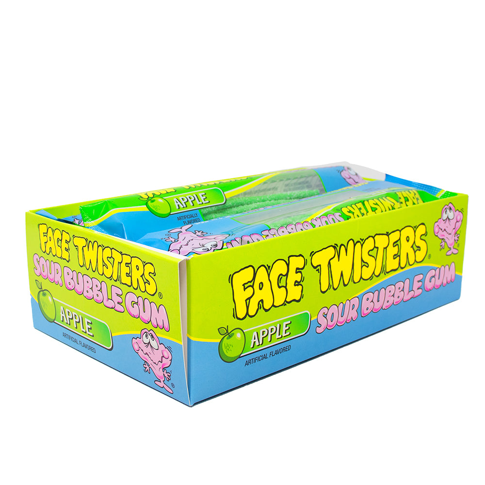 Face Twisters Sour Bubblegum Green Apple - 2oz