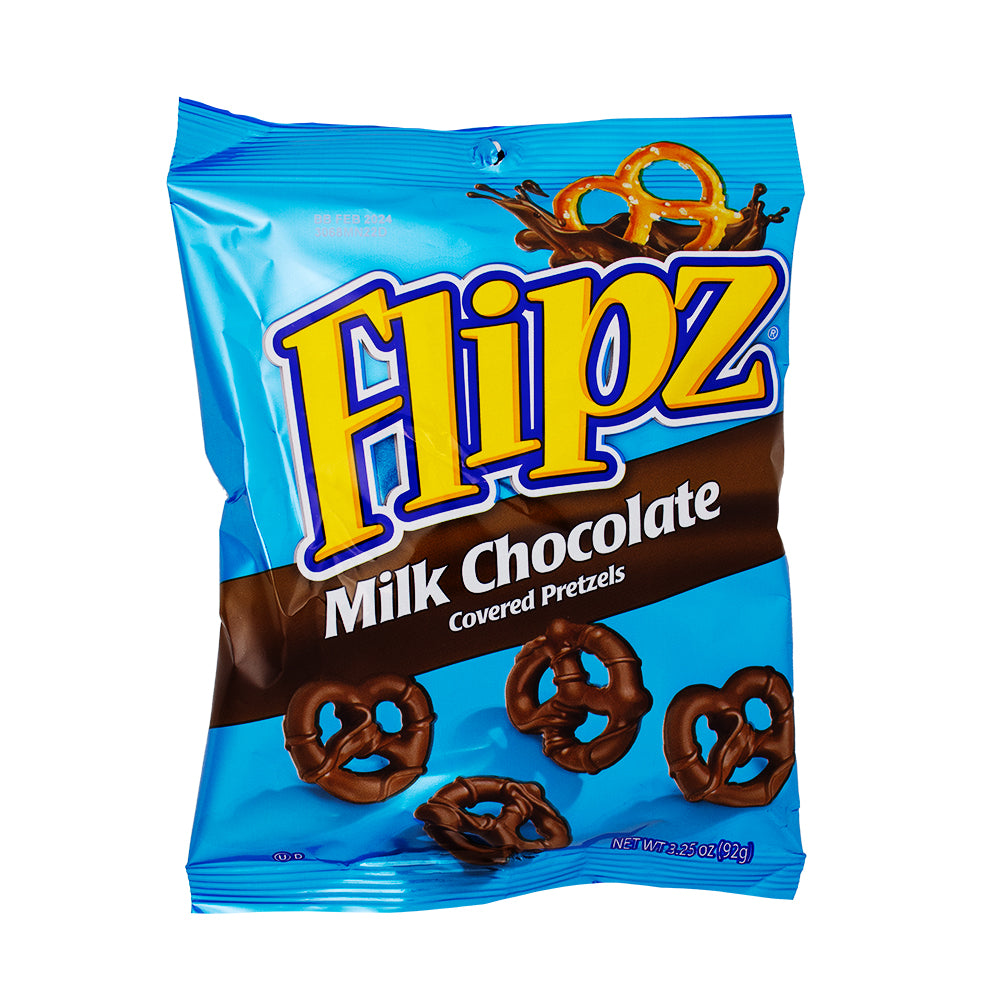 Flipz Milk Chocolate Covered Pretzels - 3.25o