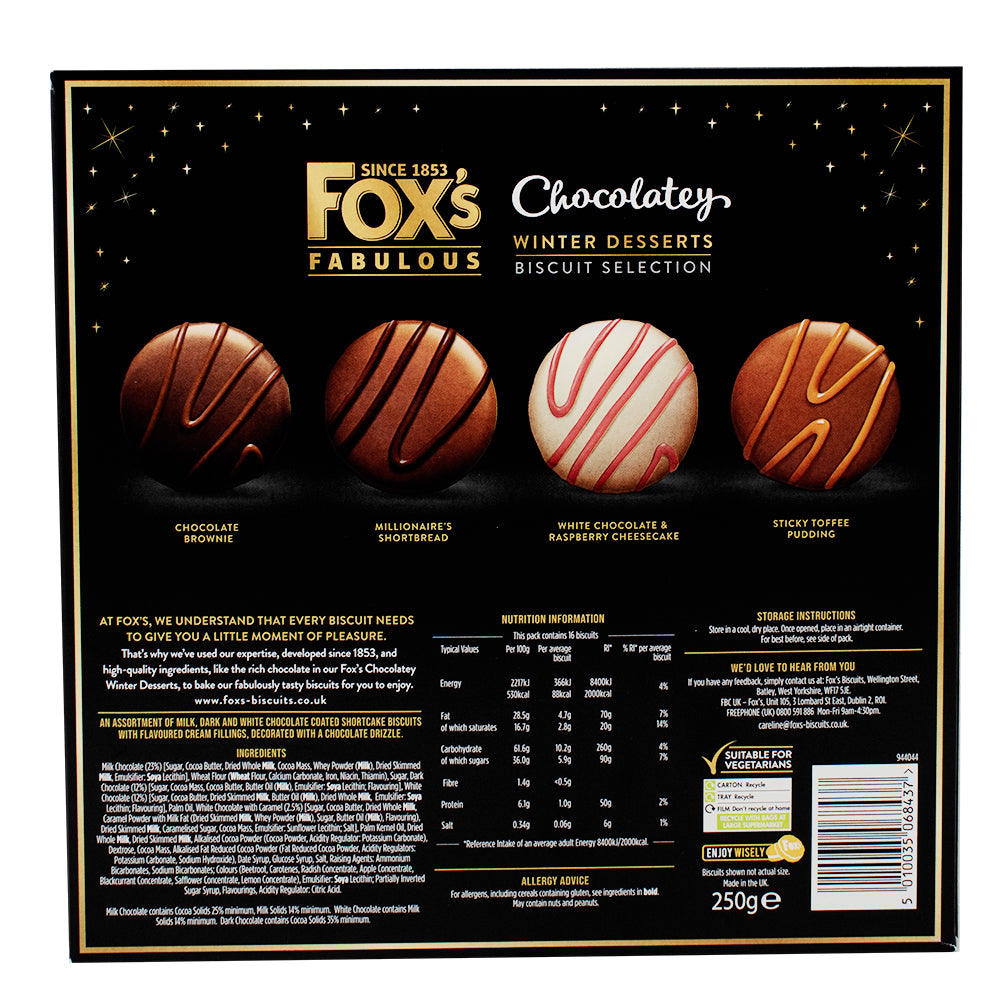 Fox's Winter Desserts Biscuit Selection Box (UK) - 250g