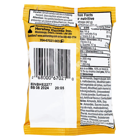 Glosette Almonds - 42g Nutrition Facts Ingredients