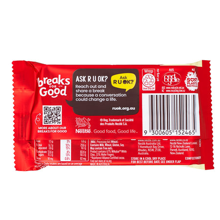 Kit Kat Milky Bar (Aus) - 45g  Nutrition Facts Ingredients