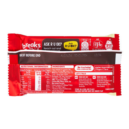 Kit Kat Milky Bar (Aus) - 45g Nutrition Facts Ingredients