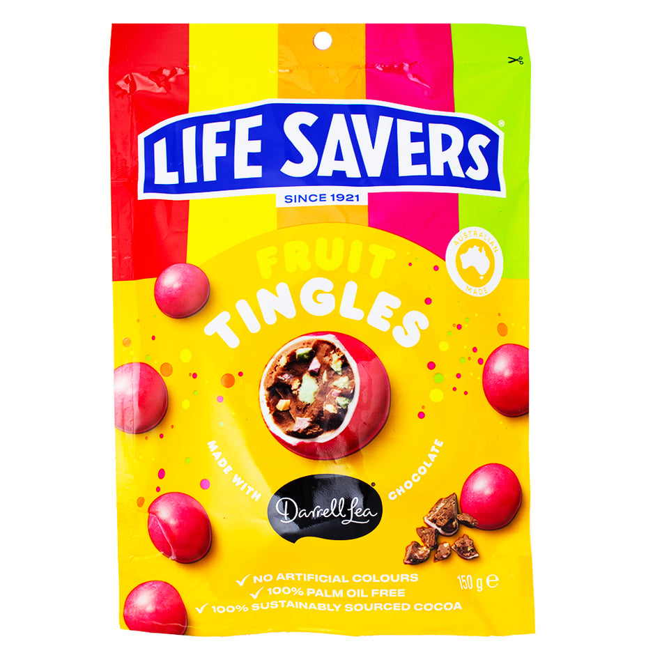 Lifesavers Fruit Tingles Chocolate (Aus) - 150g