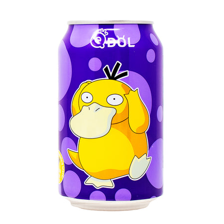 Qdol Pokemon Psyduck Sparkling Drink Grape (China) - 330mL