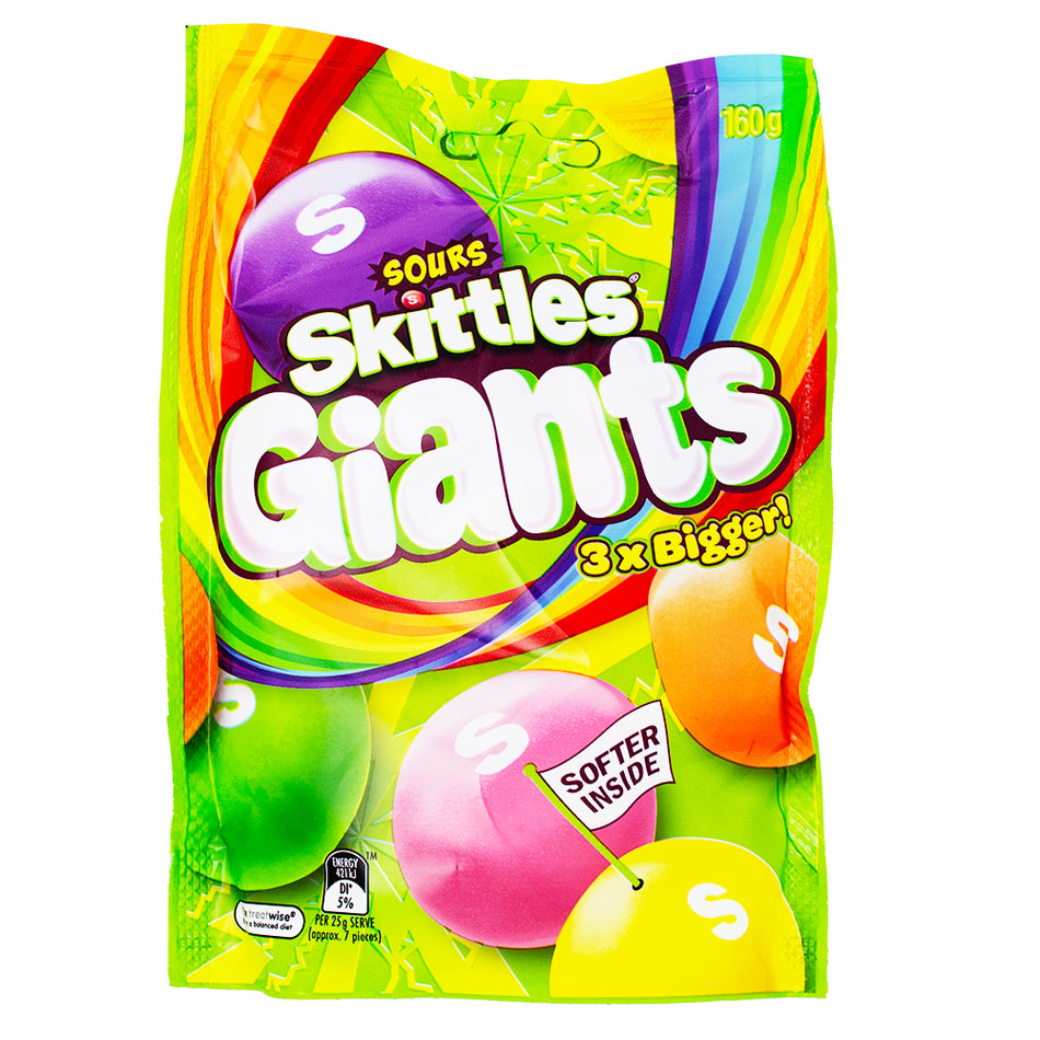 Skittles Giants Sours (Aus) - 160g