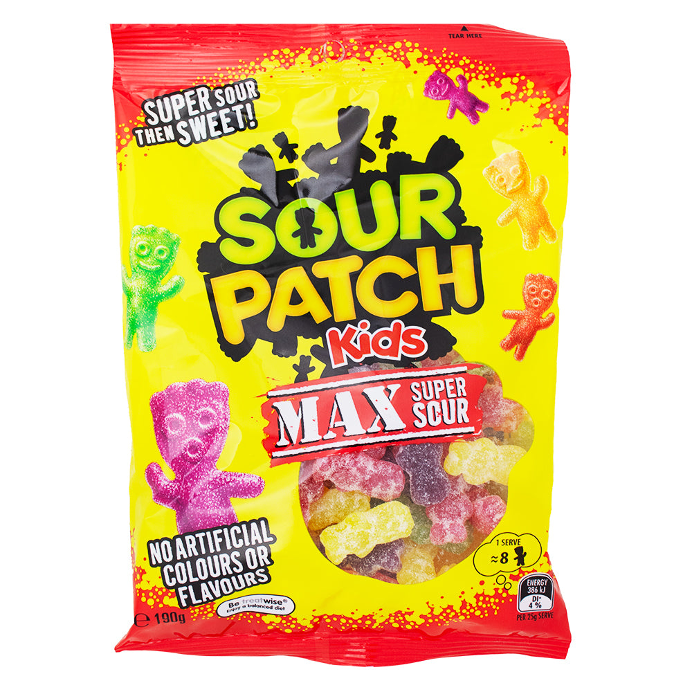 Sour Patch Kids Max Sour (Aus) - 190g