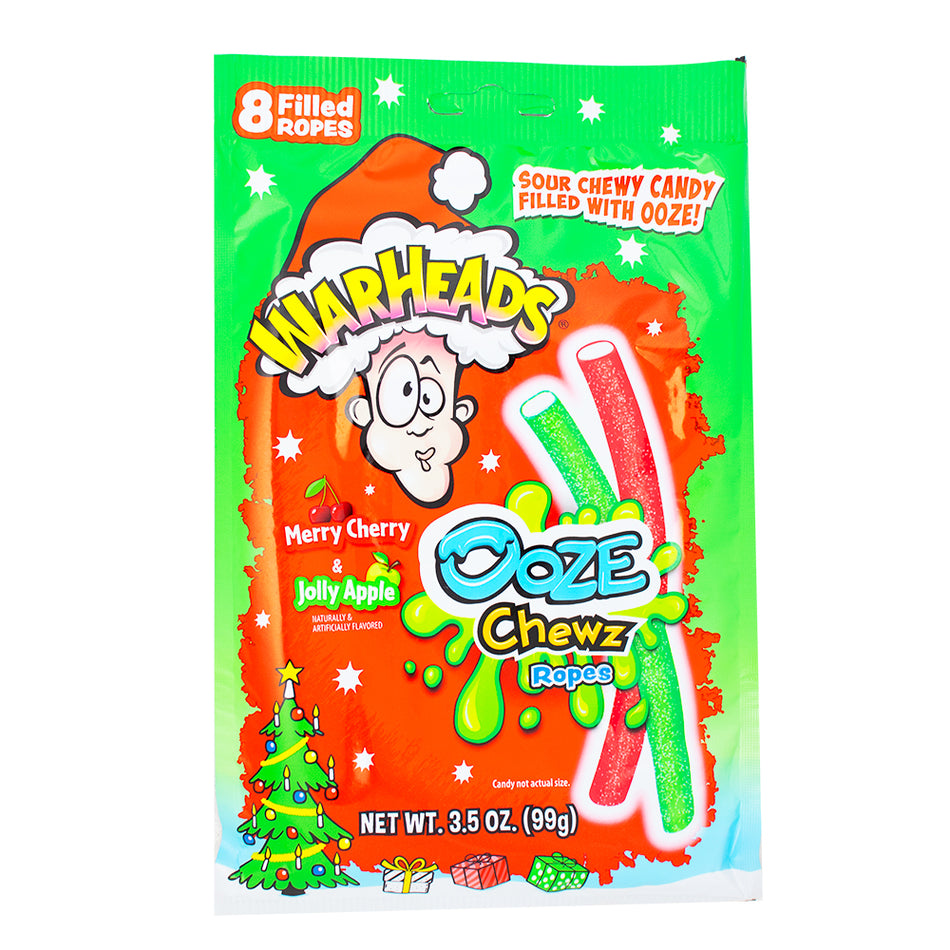 Warheads Christmas Ooze Chewz Ropes - 99g