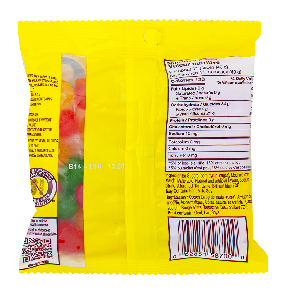 Dots Assorted Gummy Candy Pieces - 142g  Nutrition Facts Ingredients