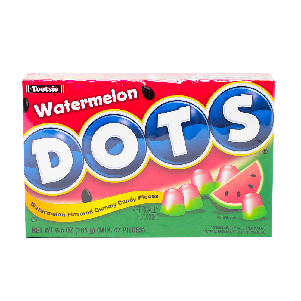 Dots Candy - Watermelon Theatre Pack - 6.5 oz - Gummy Candy