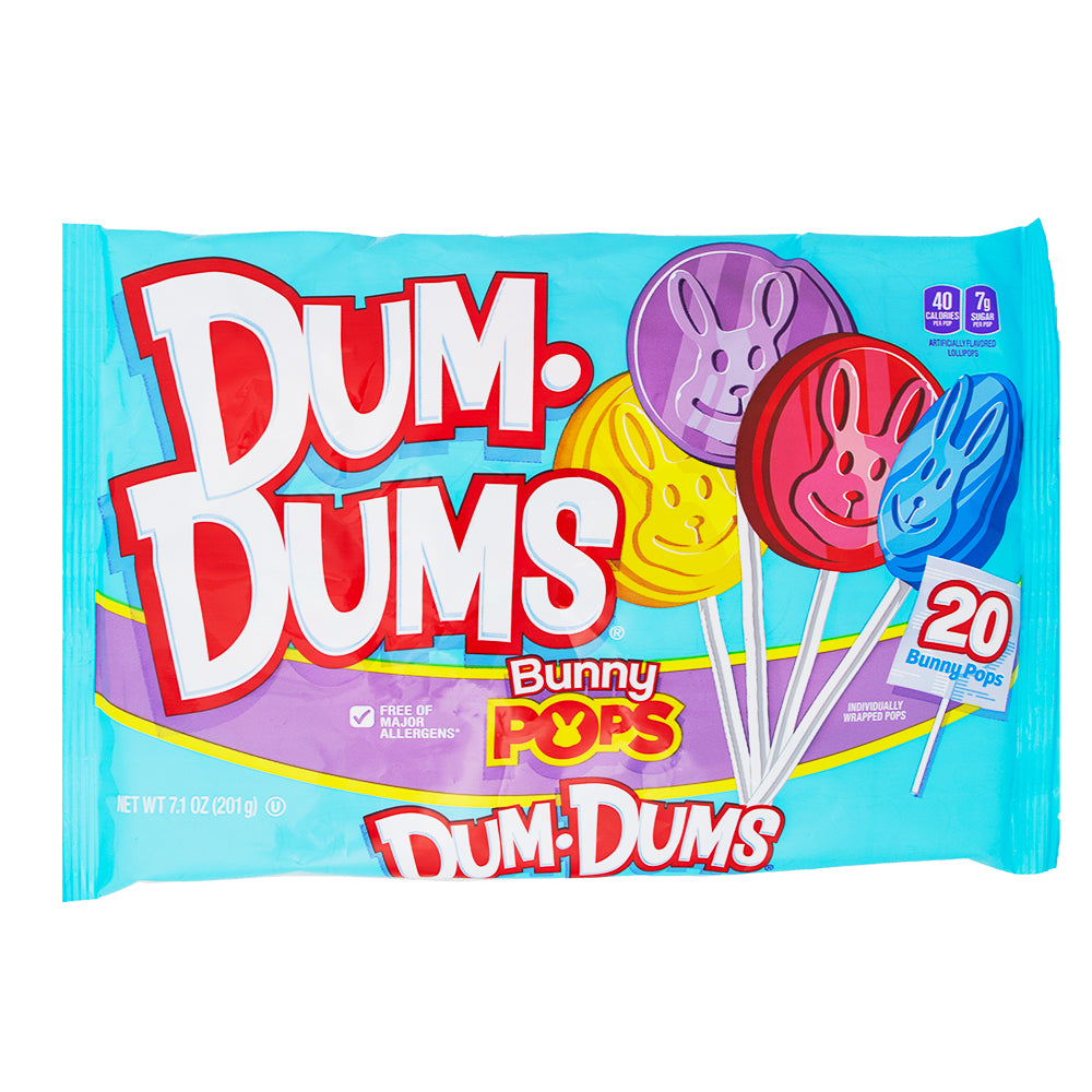 Dum Dums Easter Bunny Pops 25 Pieces - 7.1 oz