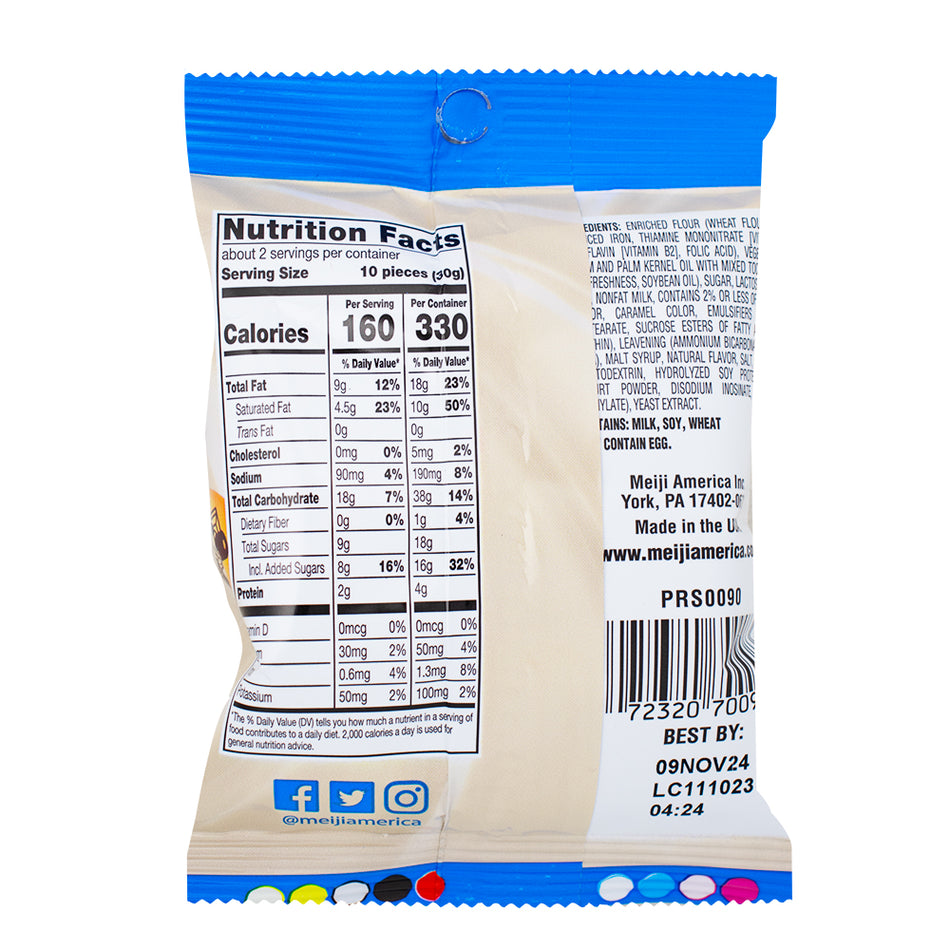 Hello Panda - Vanilla Cookies-2.2 oz.  Nutrition Facts - Ingredients