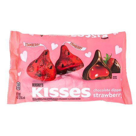 Hershey Kisses Strawberry Dipped - 9oz-Hershey’s Kisses-Valentine’s Day chocolate-Chocolate strawberries