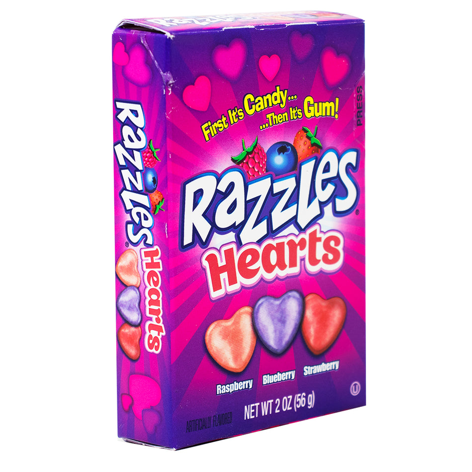 Razzles Hearts - 2oz-Valentine’s day candy-Heart candy